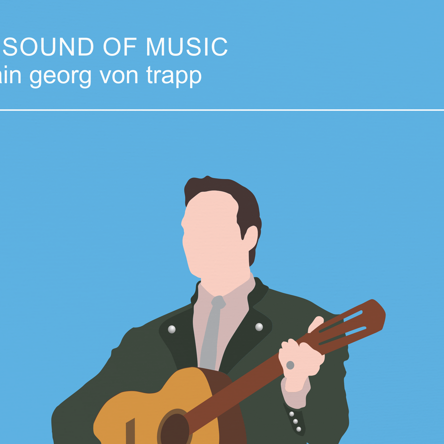 The Sound of Music Set of 2 minimalist movie posters