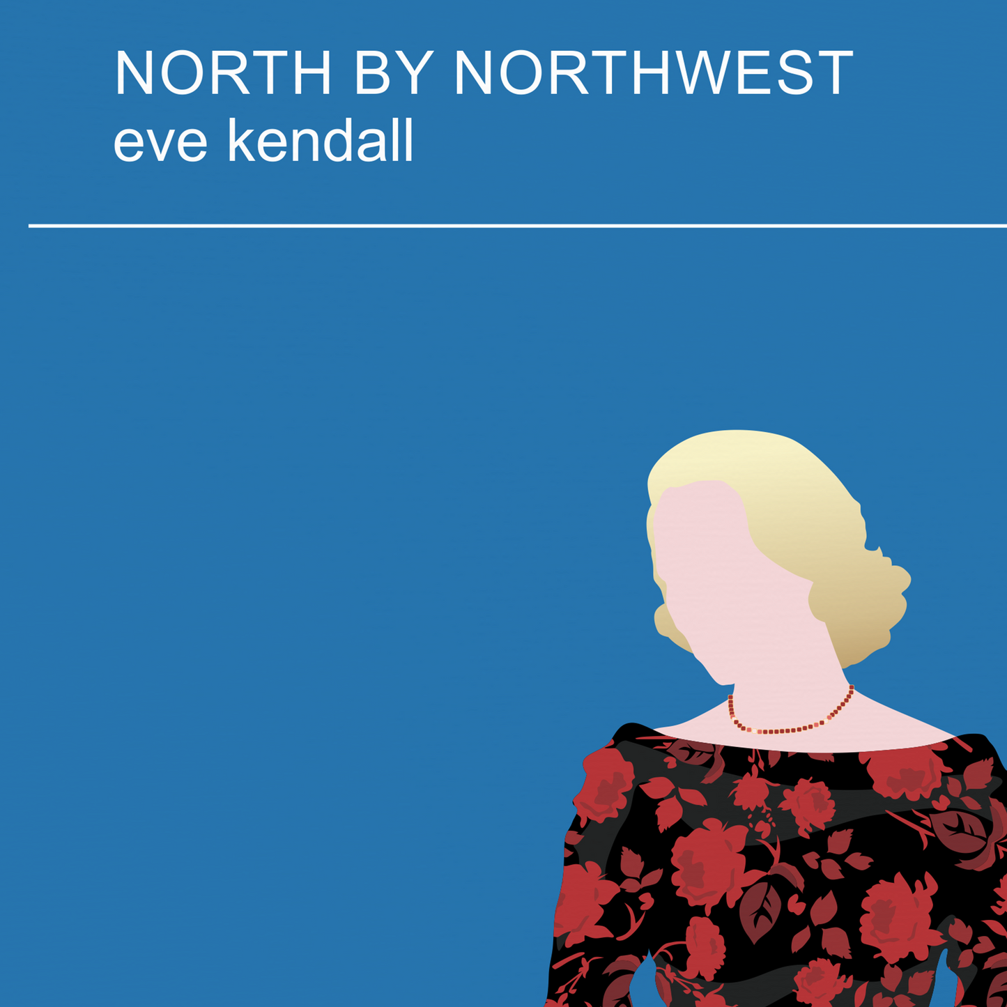 New Poster! North by Northwest 1959 movie poster, Eva Marie Saint Bergdorf-Goodman dress, Alfred Hitchcock