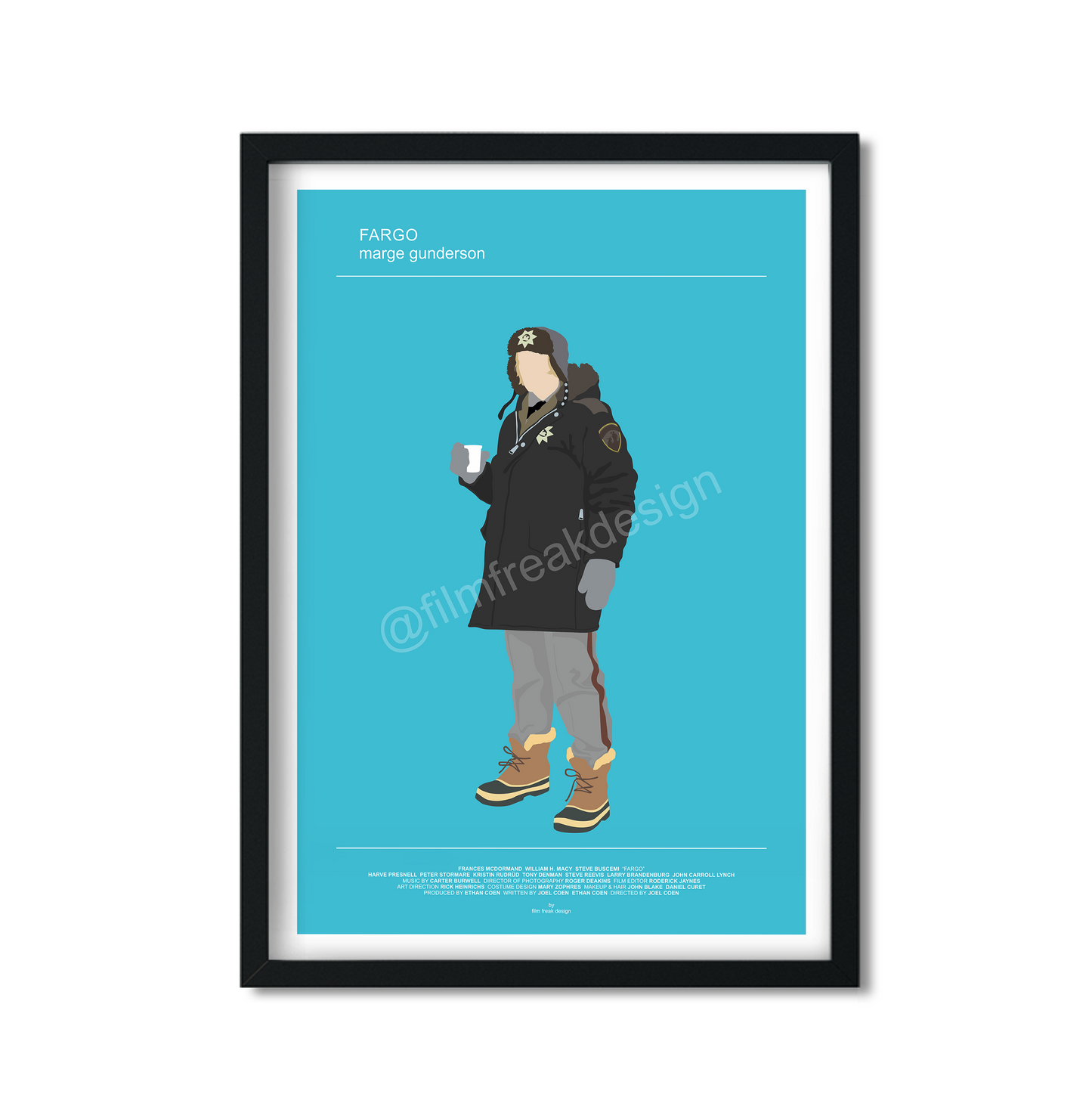 Fargo movie poster, Frances McDormand as Marge Gunderson