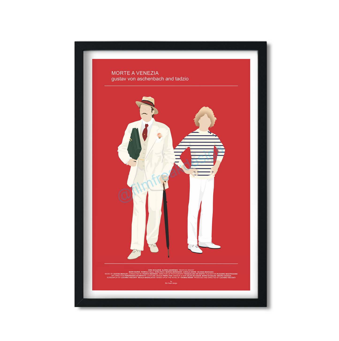 New poster! Death in Venice wardrobe poster, Dirk Bogarde and Björn Andrésen, Piero Tosi