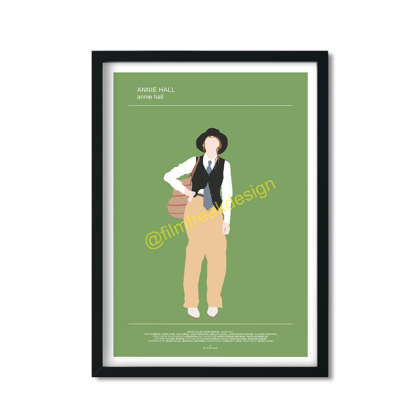 Annie Hall movie poster, Diane Keaton Style, Woody Allen