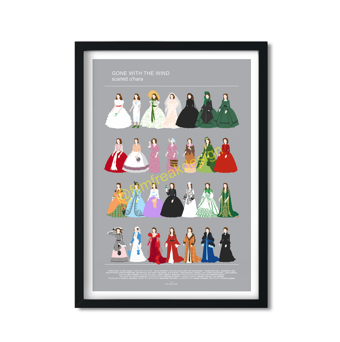 Gone with the Wind Movie Poster, Scarlett O'Hara