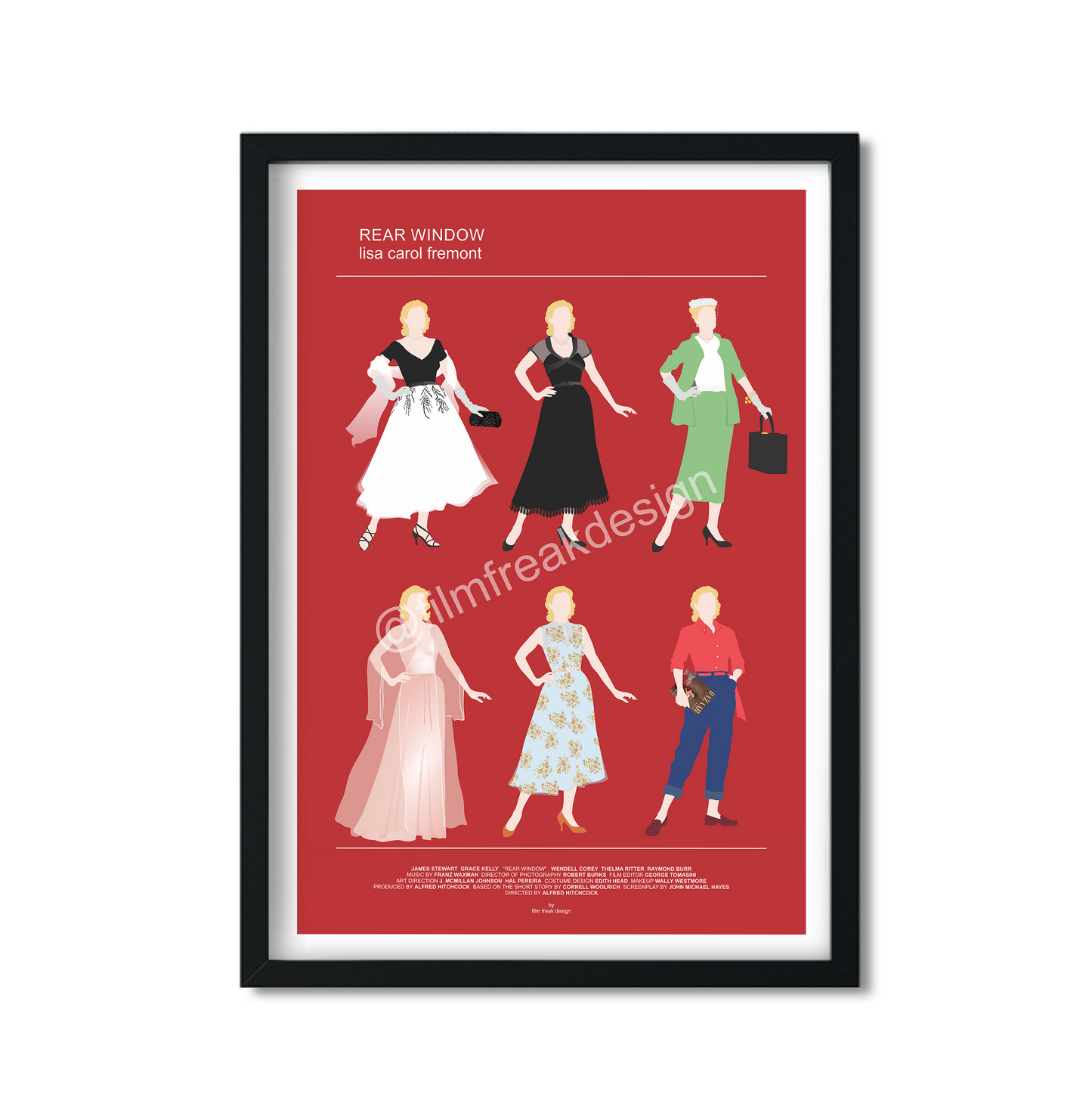 Grace Kelly fashion poster from Rear Window