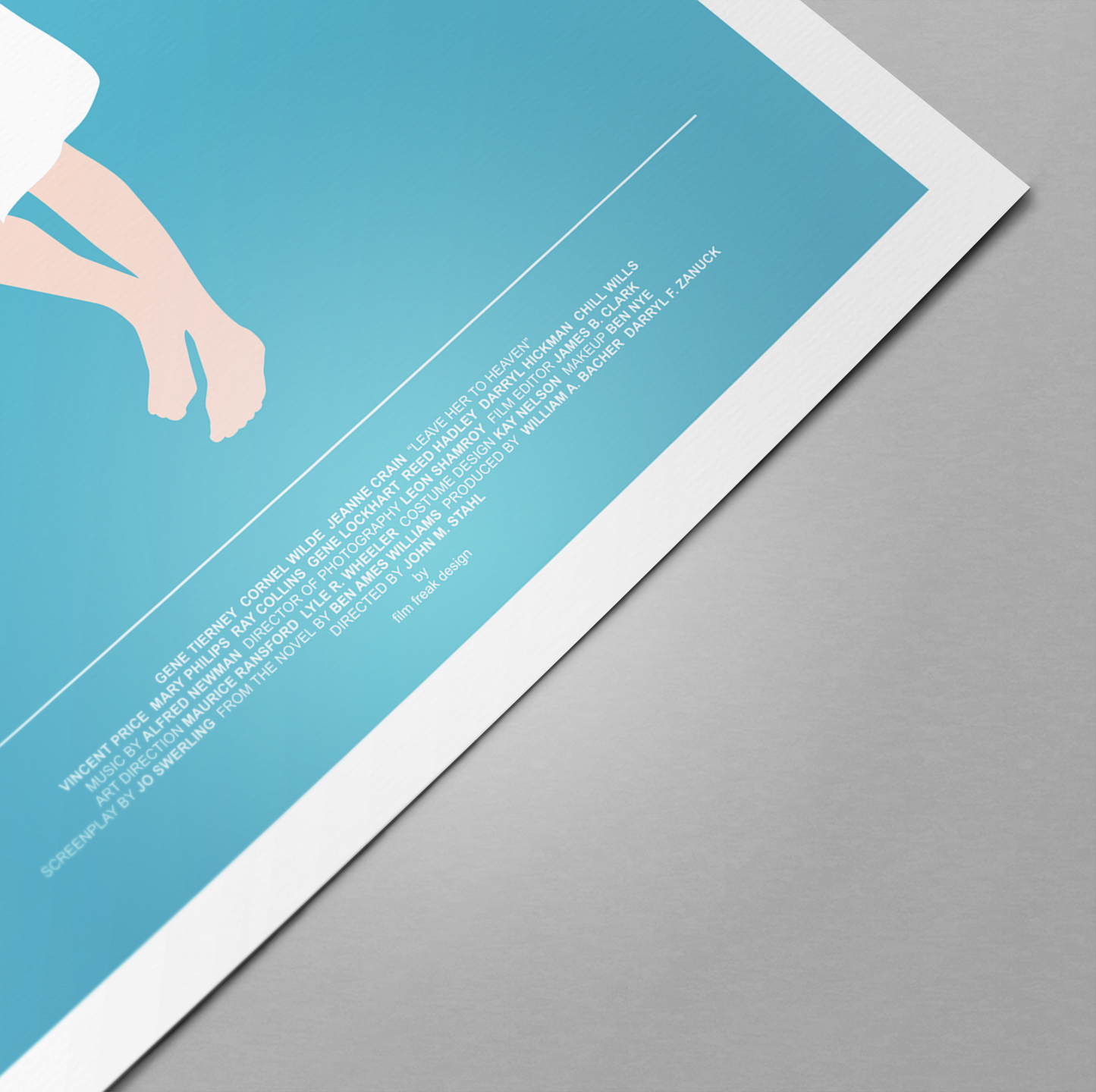 Leave Her to Heaven poster, Gene Tierney, Femme Fatale Murder Killer Noir