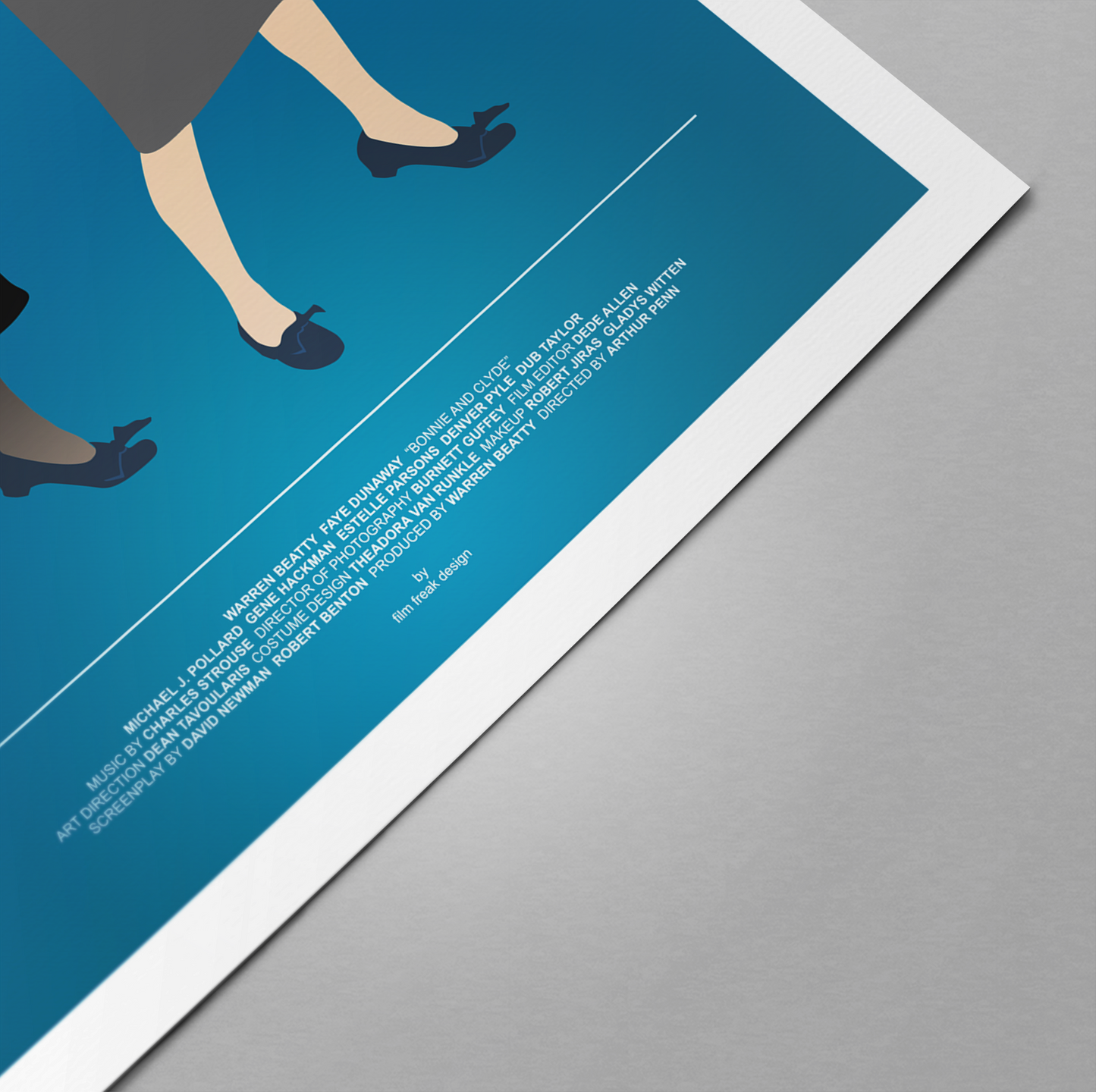 New item! Bonnie and Clyde poster, Faye Dunaway wardrobe print