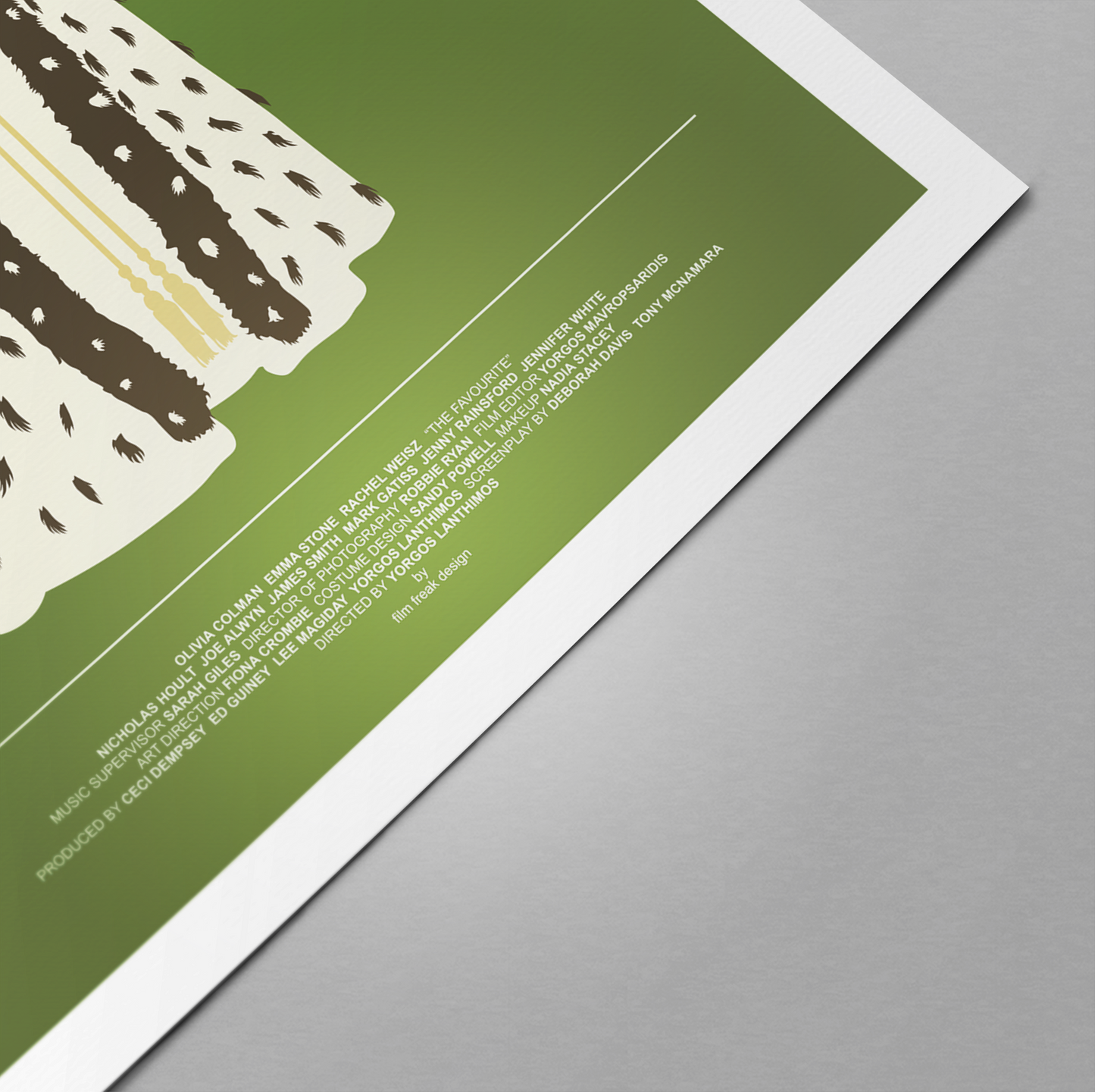 New item! The Favourite poster, Olivia Colman as Queen Anne, Yorgos Lanthimos