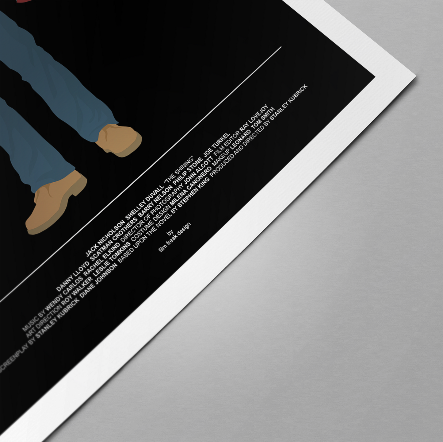The Shining movie poster, Jack Torrance, Stanley Kubrick