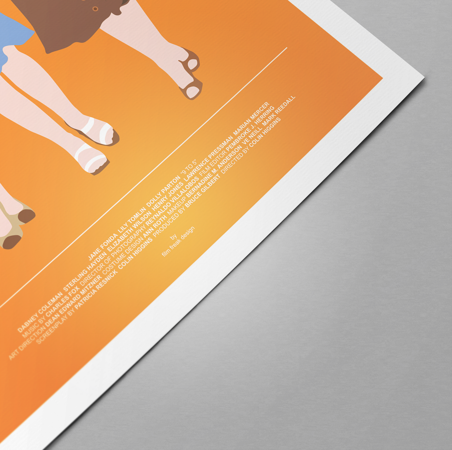 Nine to Five Fashion Print, Lily Tomlin, Dolly Parton, Jane Fonda, 9 to 5