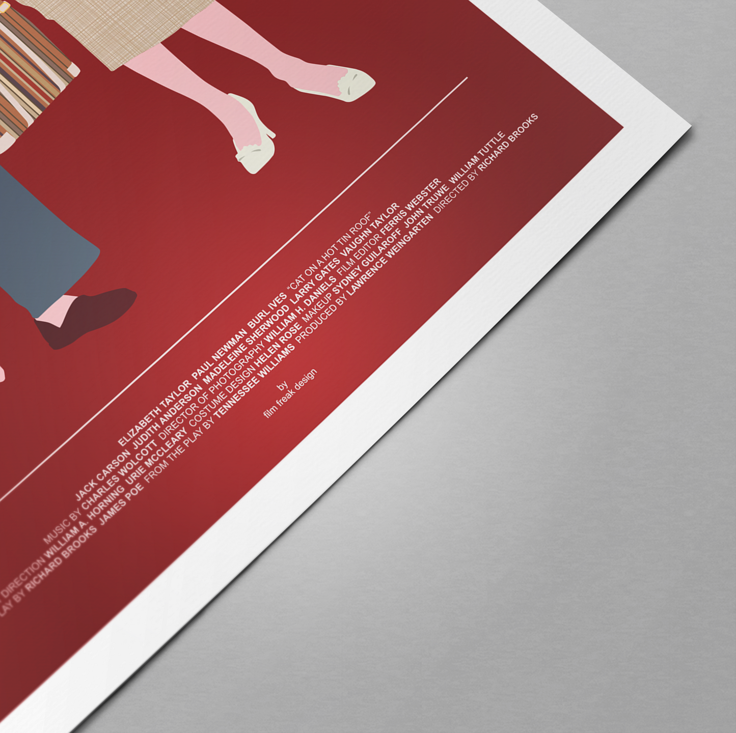 New Poster! Cat on a Hot Tin Roof movie poster, Elizabeth Taylor and Paul Newman