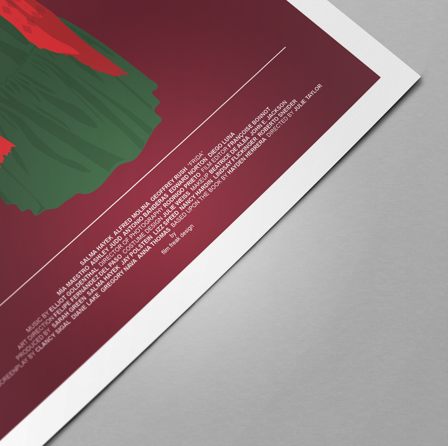 New Poster! Frida 2002 poster, Salma Hayek as Frida Kahlo, Mexican artist movie print
