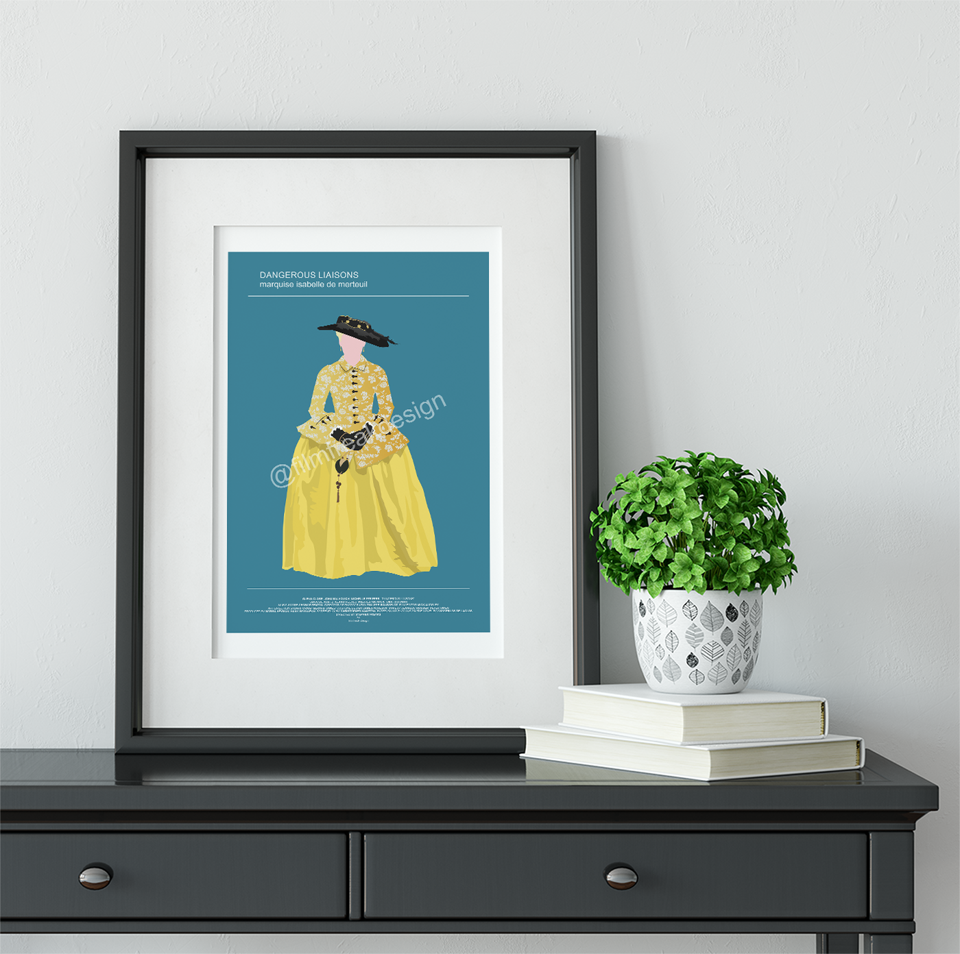 New item! Dangerous Liaisons poster, Glenn Close as Marquise Isabelle de Merteuil, Period Drama