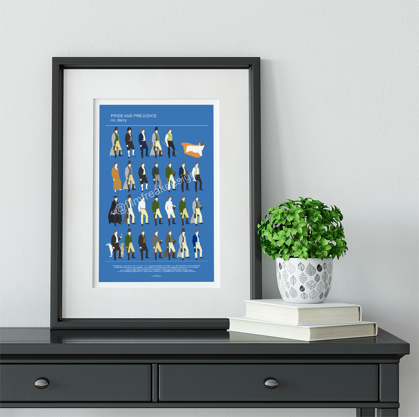 Pride and Prejudice wall art - Elizabeth Bennet & Mr. Darcy