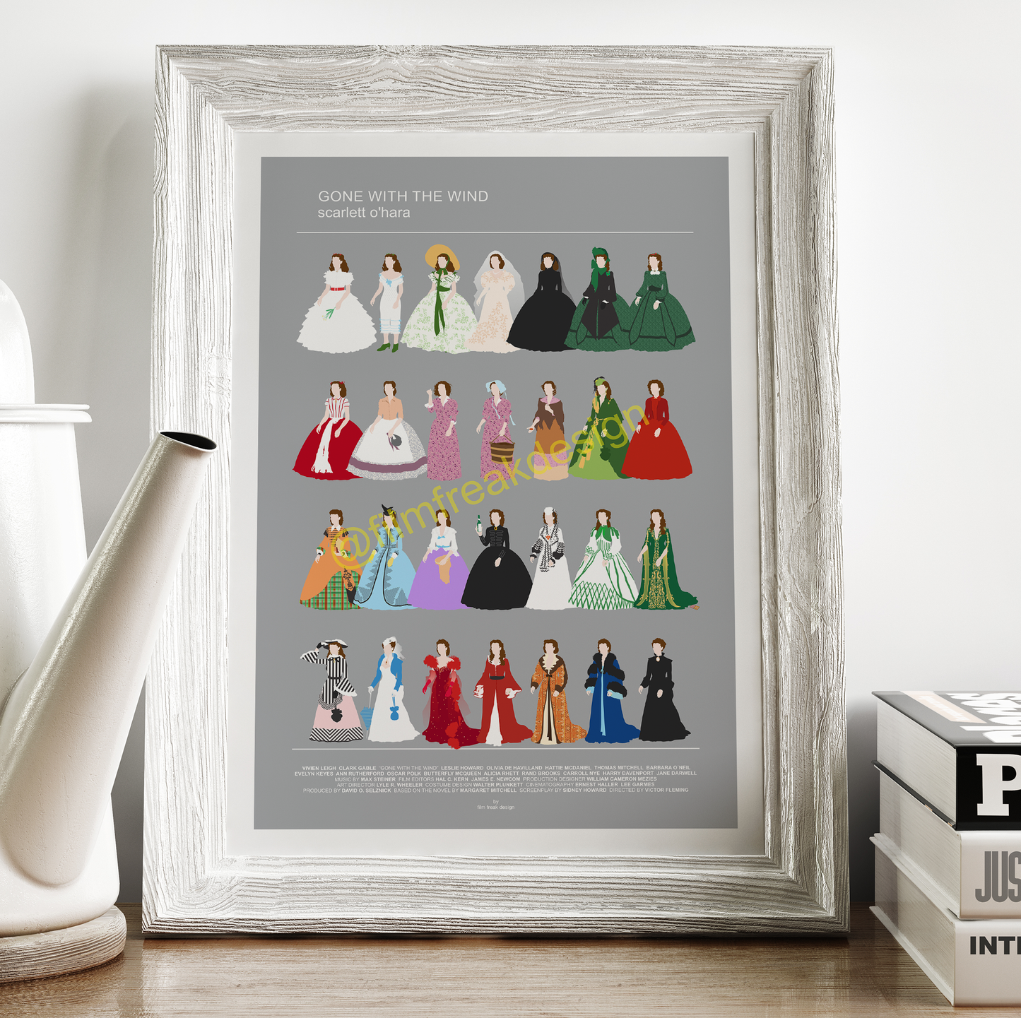 Gone with the Wind set of 2 posters - Scarlett O'Hara and Rhett Butler