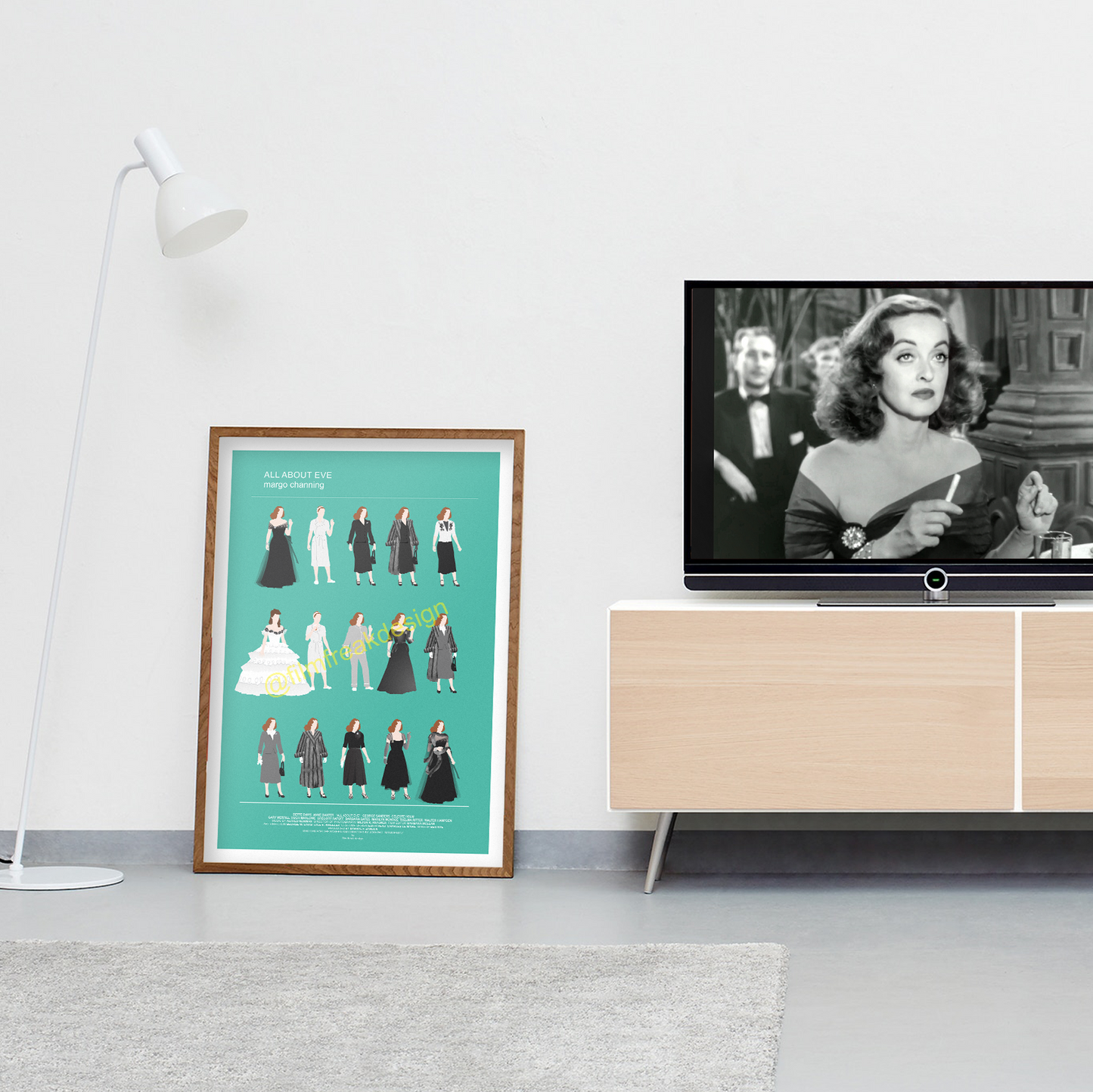 All About Eve poster, Margo Channing Bette Davis print