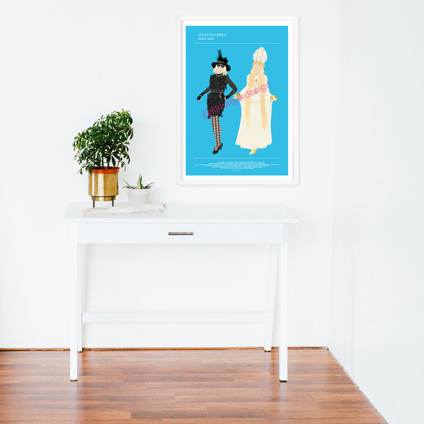 New item! Moira Rose's fashion on Schitt's Creek, wardrobe fan art poster