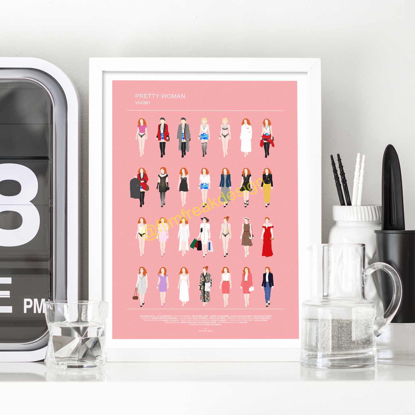 Pretty Woman Movie Poster Julia Roberts and all her looks