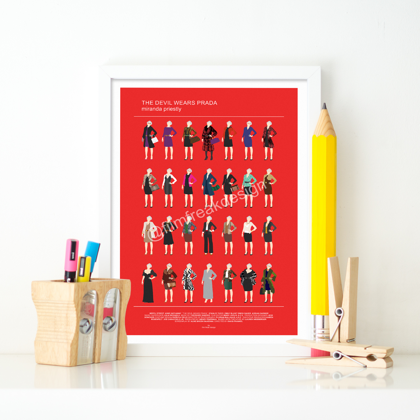 Meryl Streep The Devil Wears Prada artwork, Miranda Priestly
