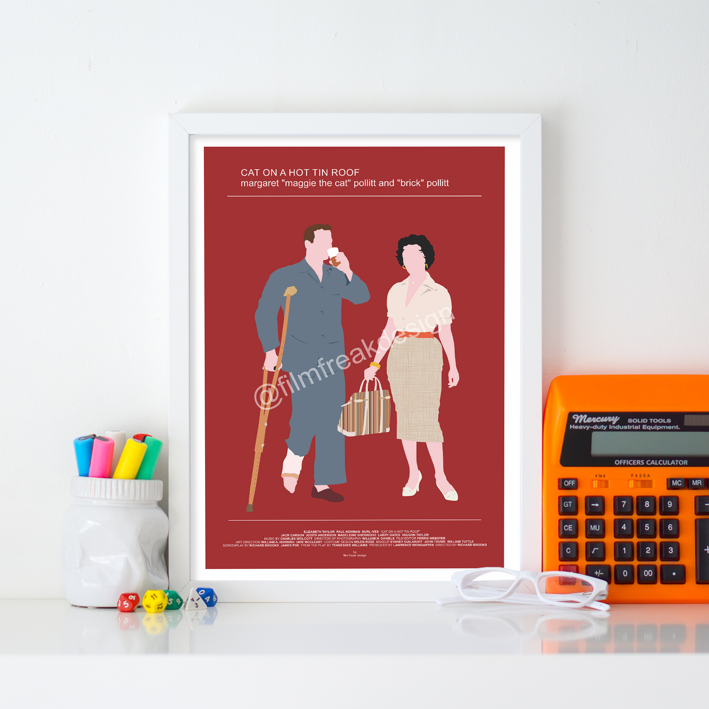 New Poster! Cat on a Hot Tin Roof movie poster, Elizabeth Taylor and Paul Newman