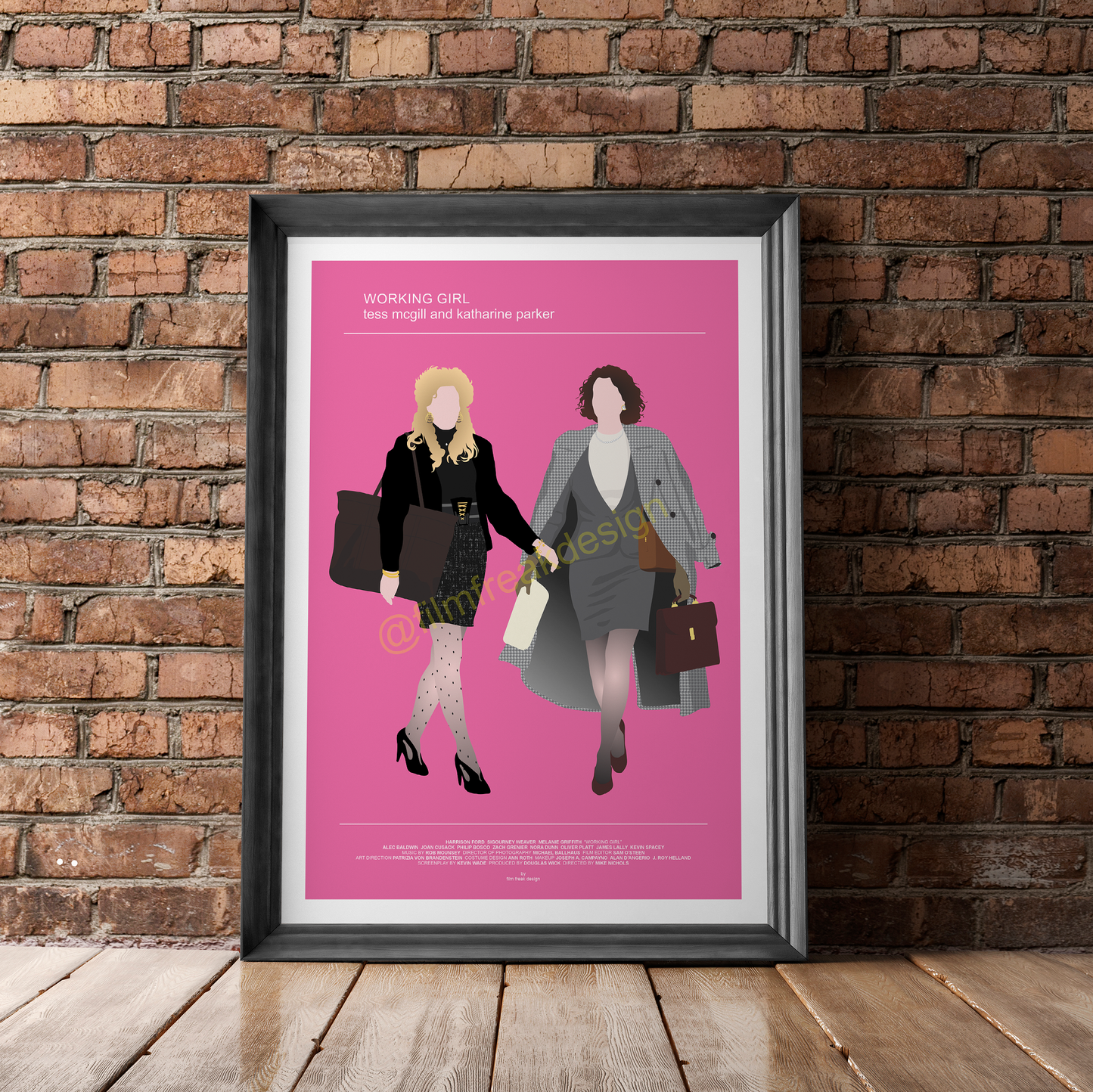 New Item! Working Girl fashion poster, Melanie Griffith and Sigourney Weaver