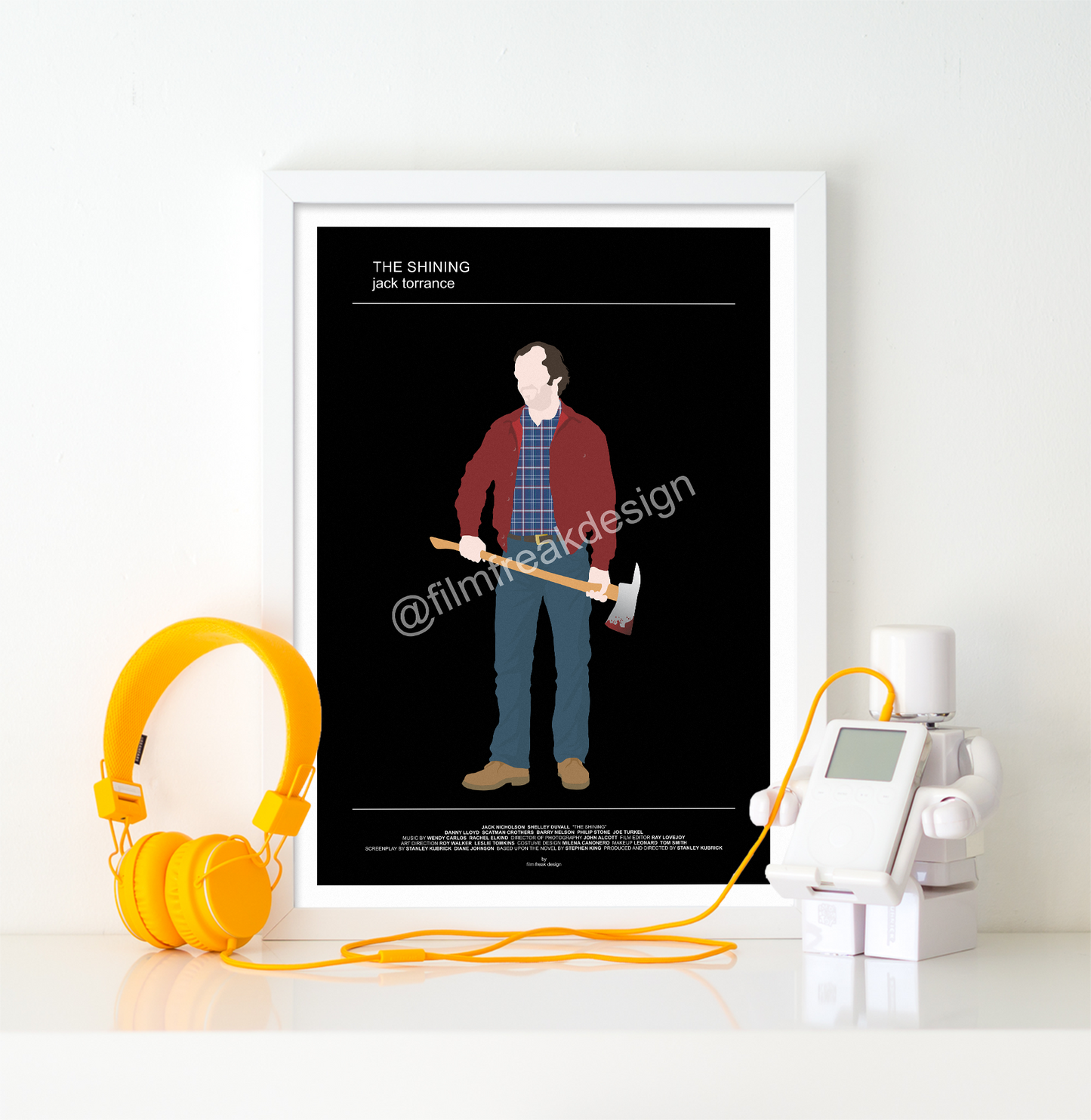 Stanley Kubrick set of 2 posters, Alex from A Clockwork Orange and Jack Torrance from The Shining