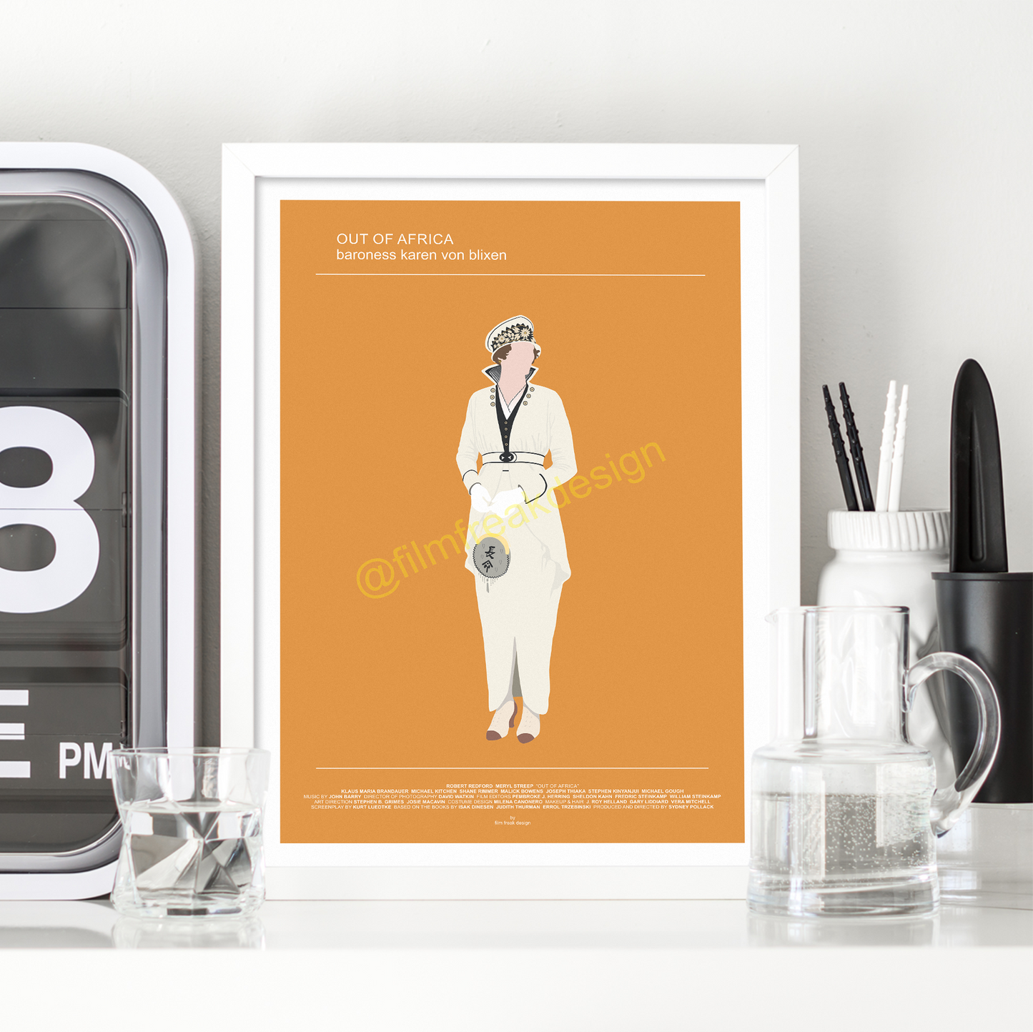 New item! Out of Africa wardrobe poster, Meryl Streep as Karen Blixen, 1985 movie