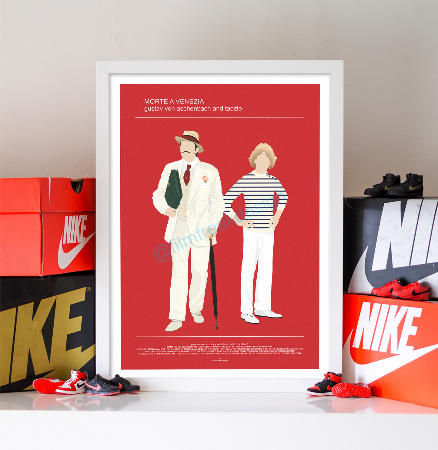 New poster! Death in Venice wardrobe poster, Dirk Bogarde and Björn Andrésen, Piero Tosi