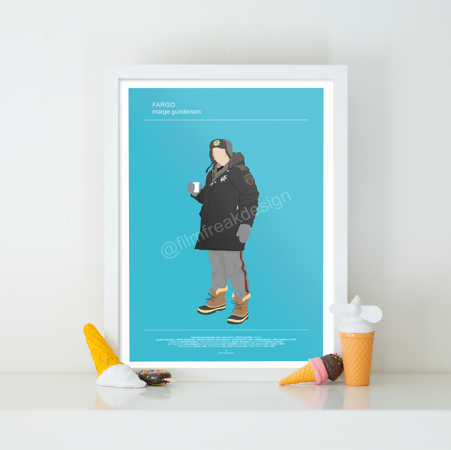 Fargo movie poster, Frances McDormand as Marge Gunderson