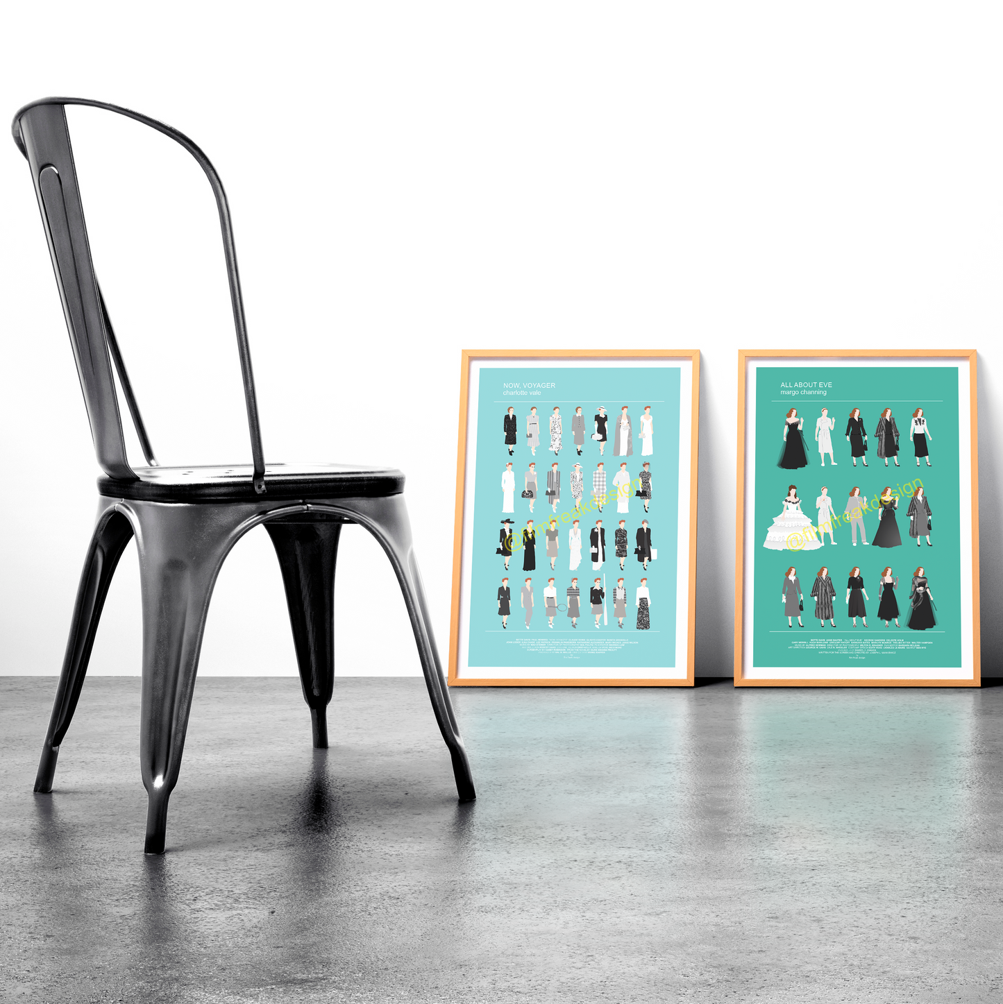 Bette Davis set of movie posters, Now, Voyager and All About Eve