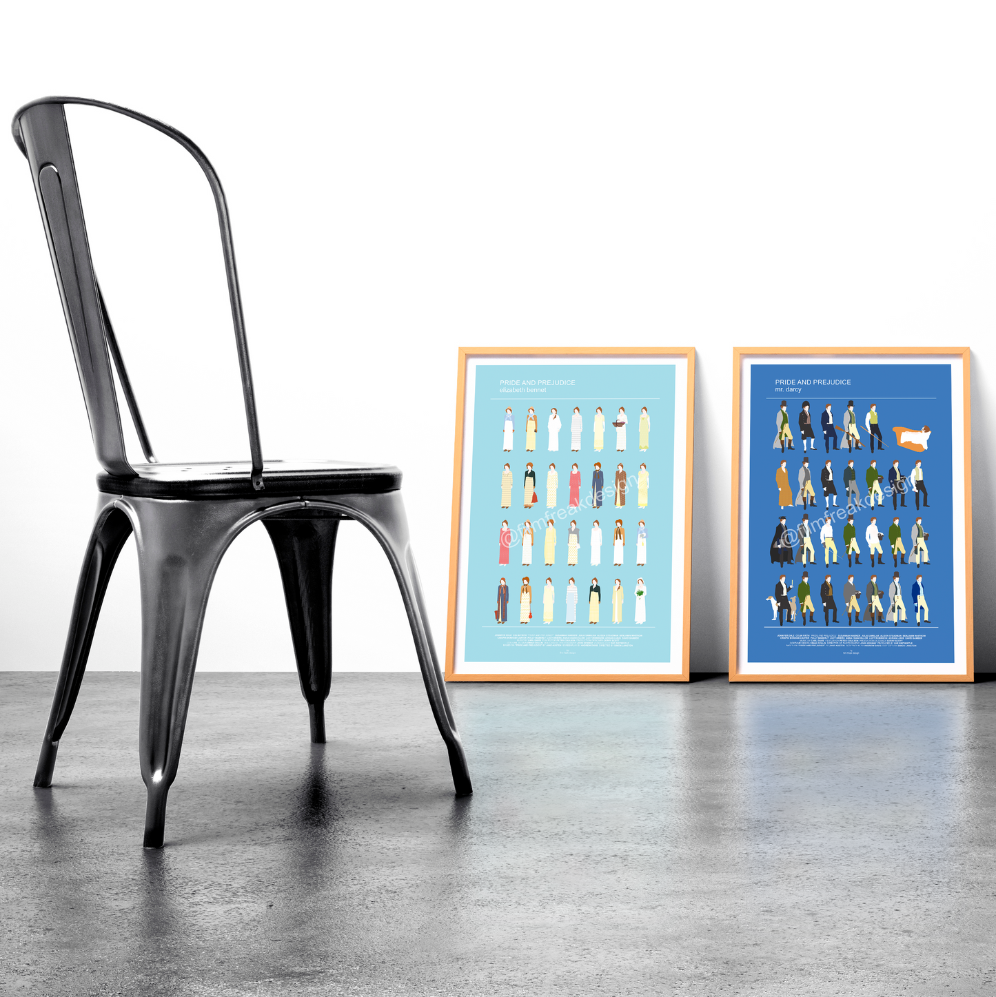 Pride and Prejudice wall art - Elizabeth Bennet & Mr. Darcy