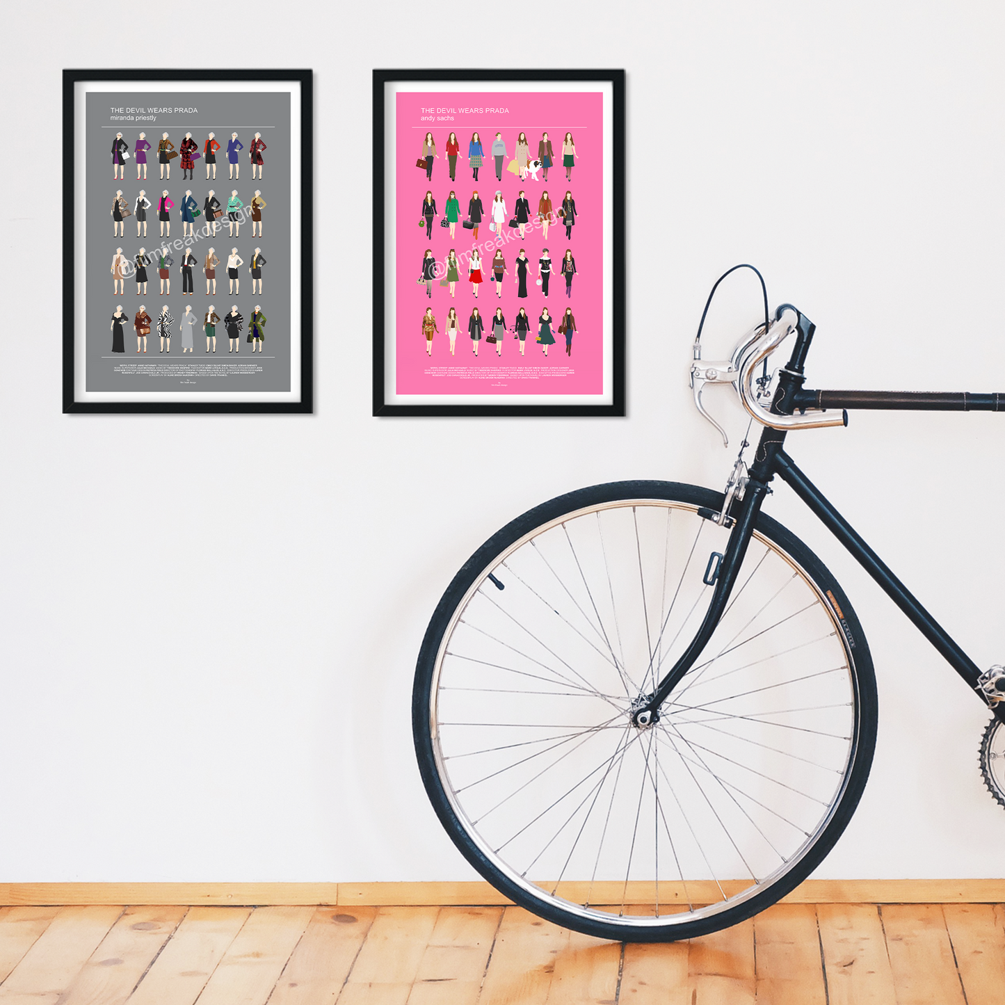 The Devil Wears Prada set of 2 prints - Miranda Priestly / Andy Sachs