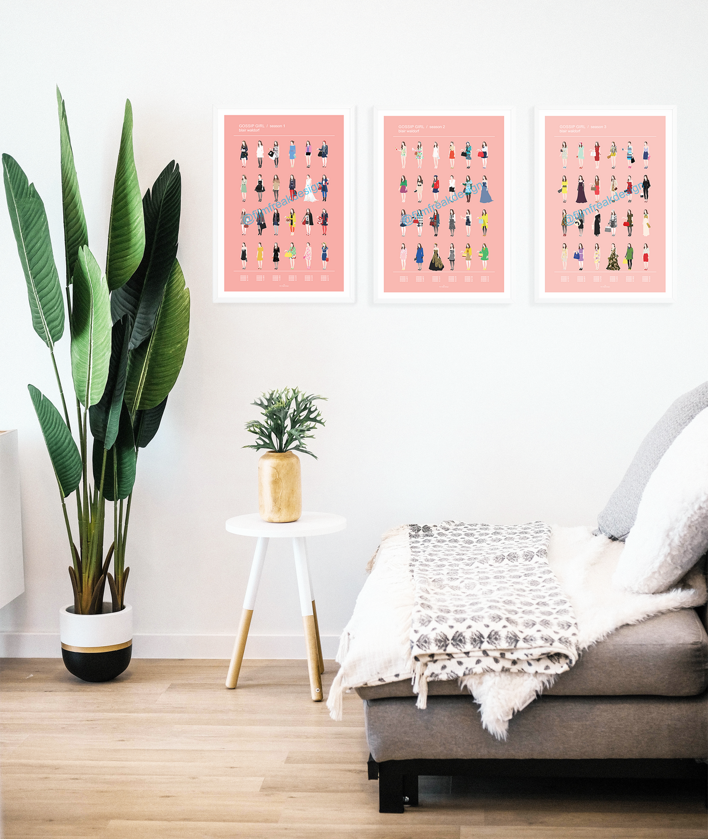 Blair Waldorf Gossip Girl Set Of 3 Posters, Mix and Match