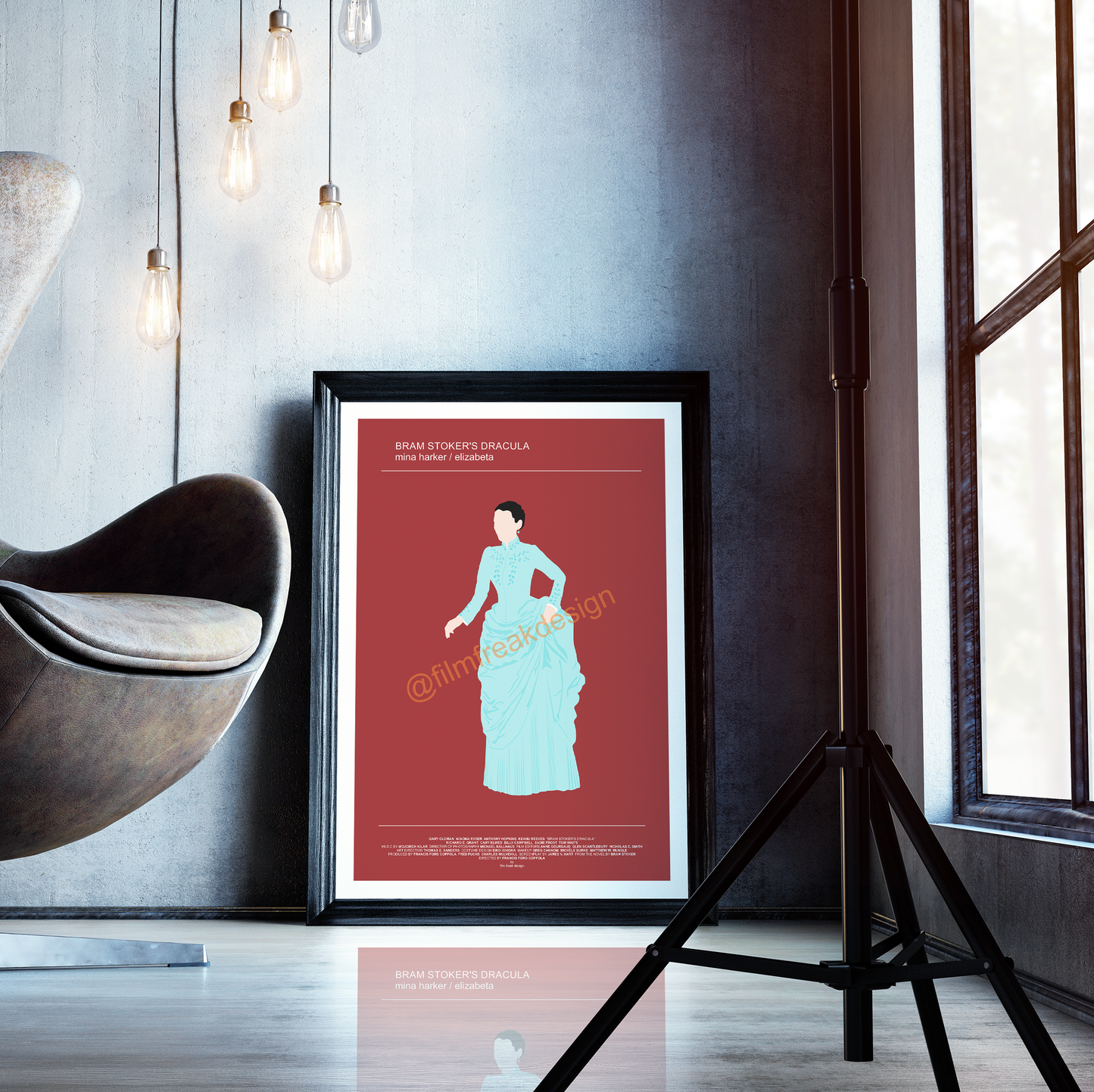 New item! Bram Stoker's Dracula poster, 1992 film, Winona Ryder as Mina Harker