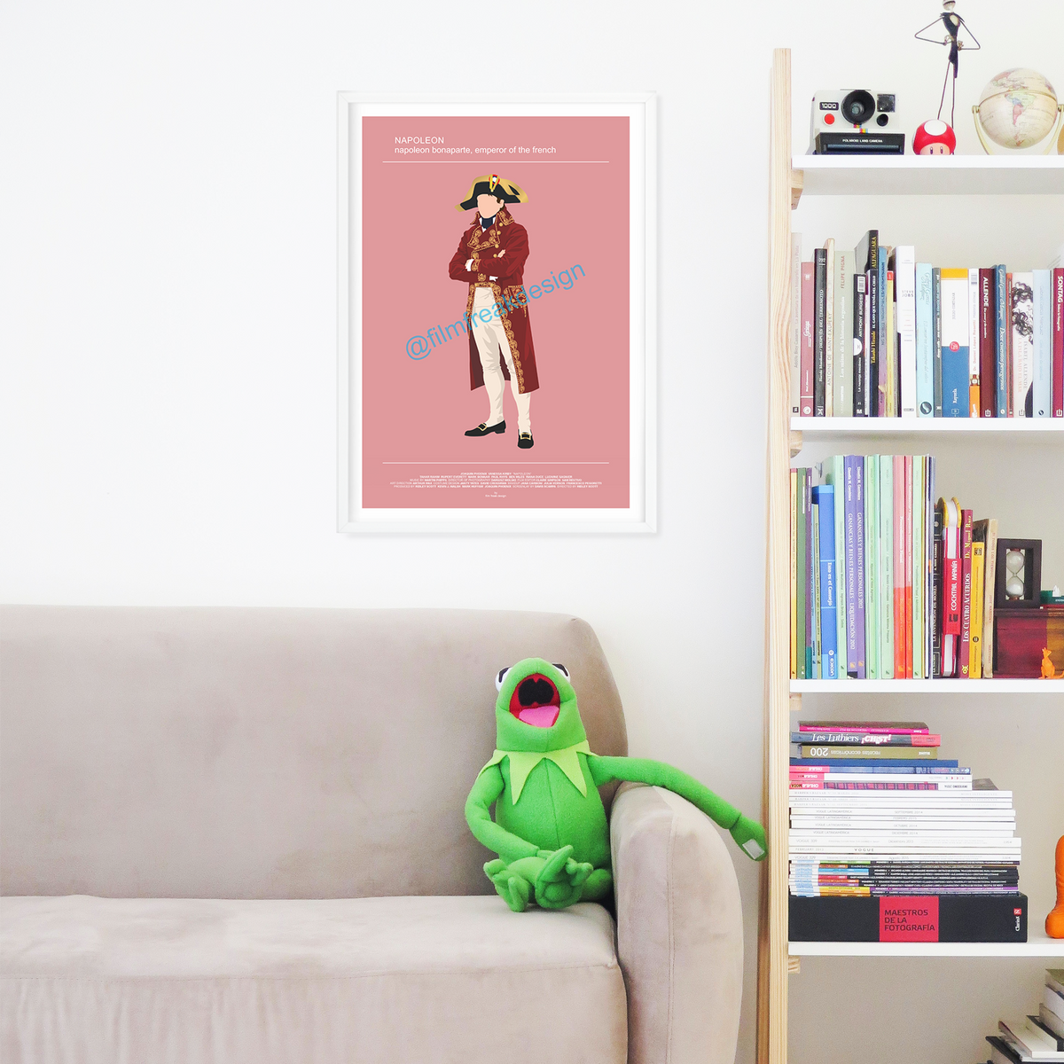 New poster! Napoleon Poster – Joaquin Phoenix Costume Illustration | Movie Fashion Print