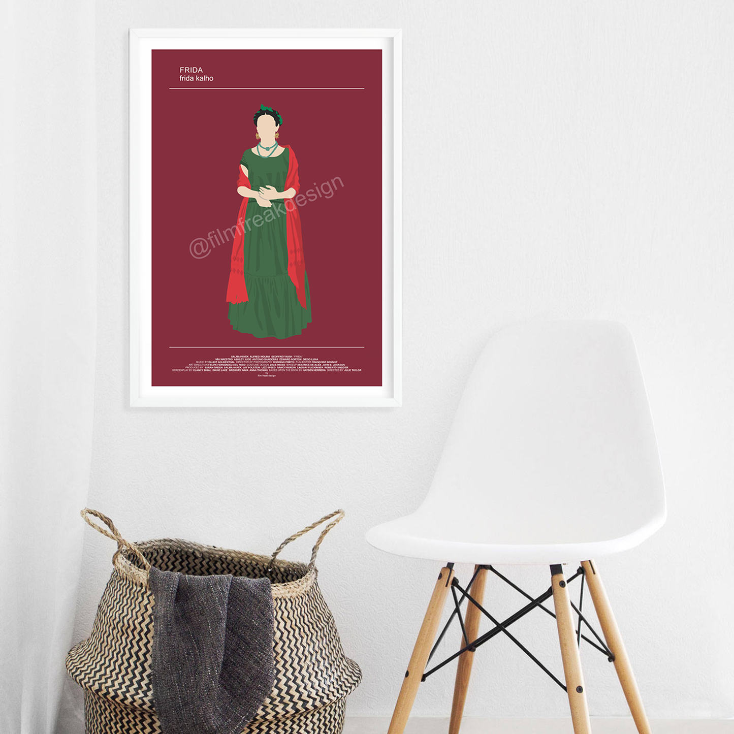 New Poster! Frida 2002 poster, Salma Hayek as Frida Kahlo, Mexican artist movie print