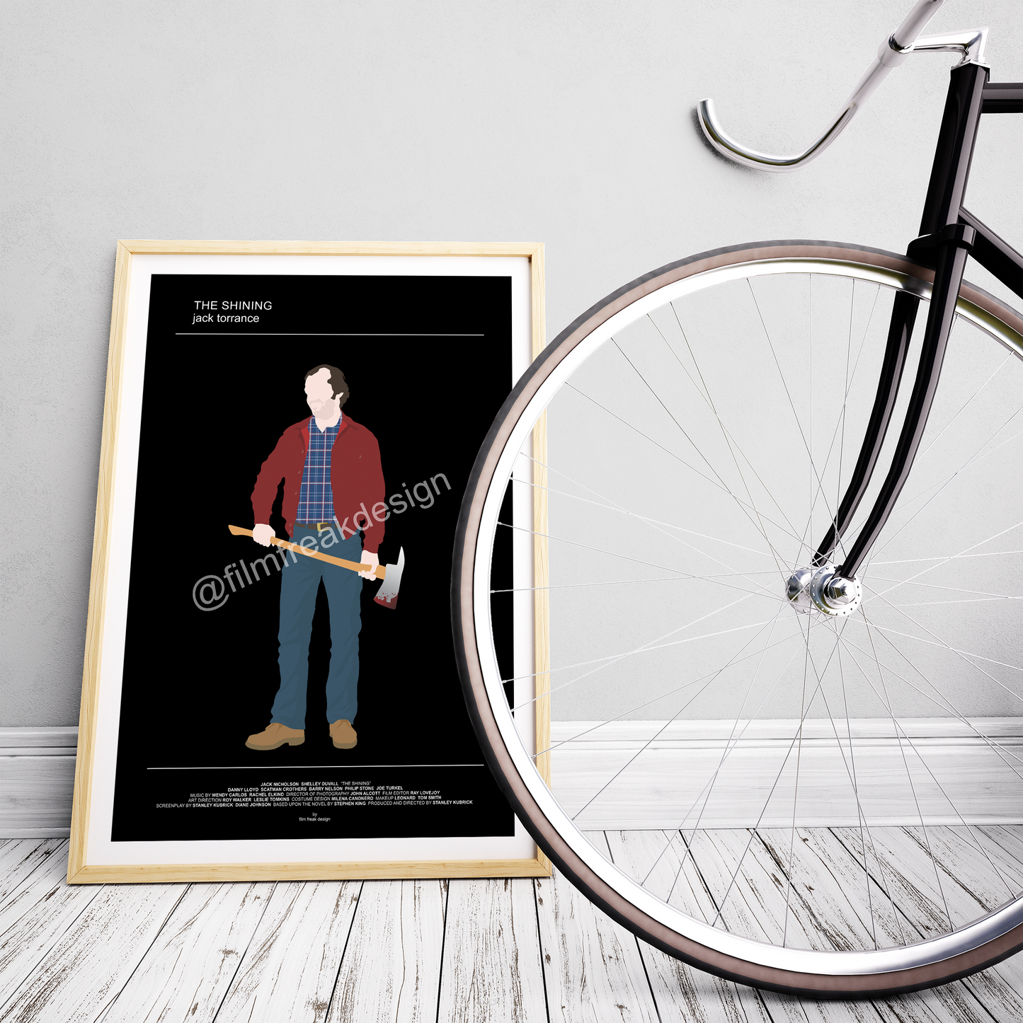 The Shining movie poster, Jack Torrance, Stanley Kubrick