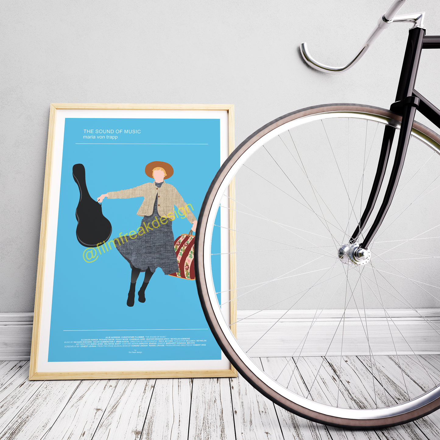 The Sound of Music Set of 2 minimalist movie posters