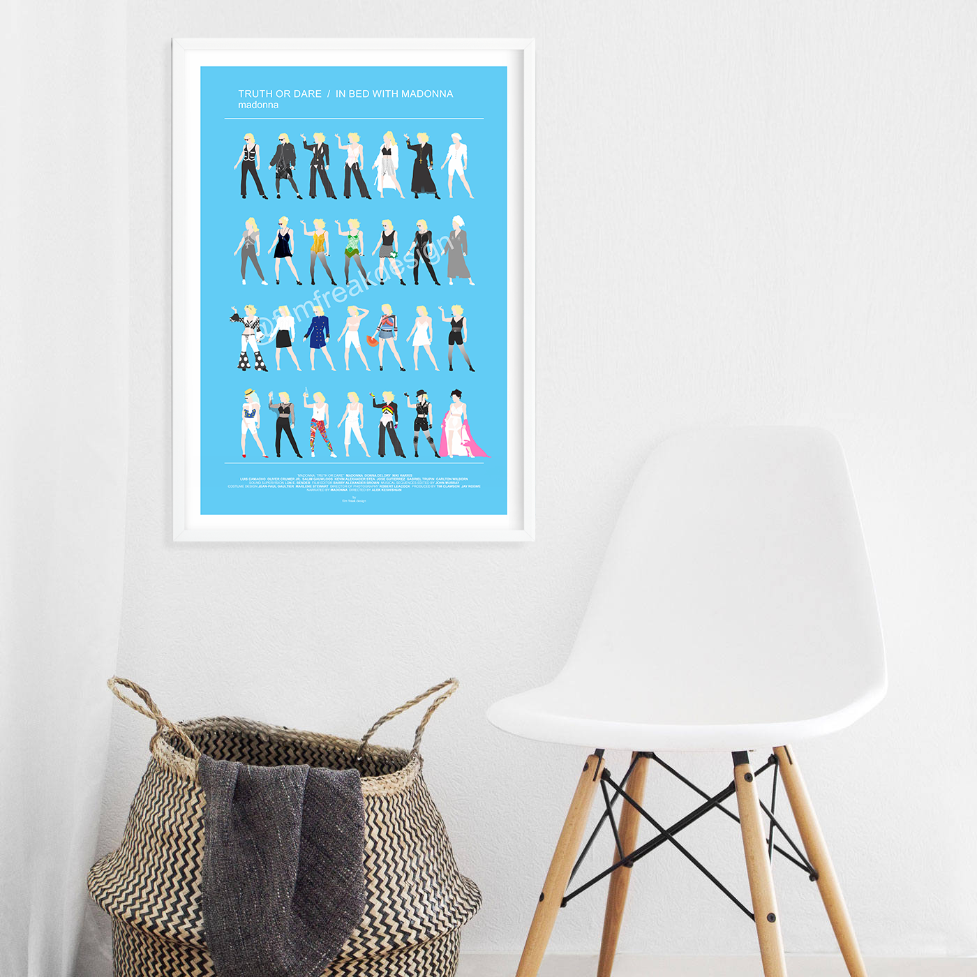 Madonna Fashion Poster, Truth or Dare Documentary In Bed With Madonna