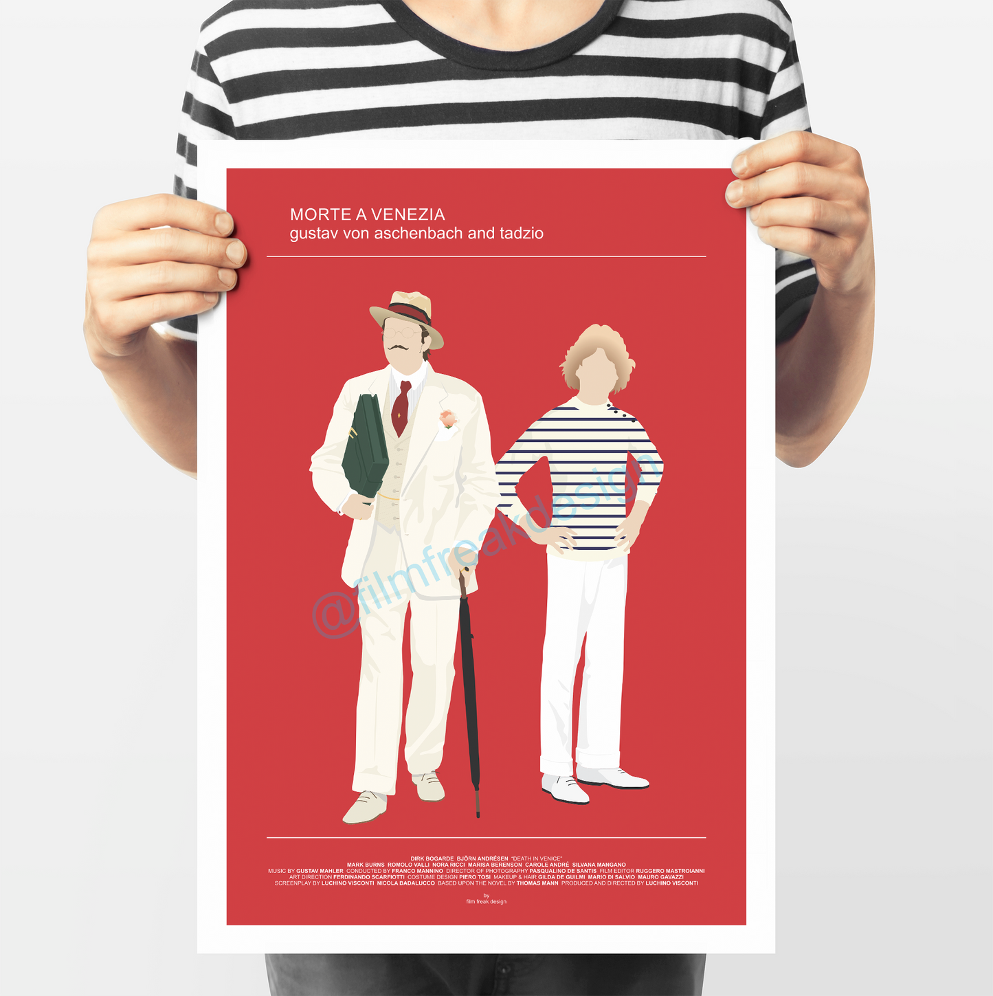 New poster! Death in Venice wardrobe poster, Dirk Bogarde and Björn Andrésen, Piero Tosi