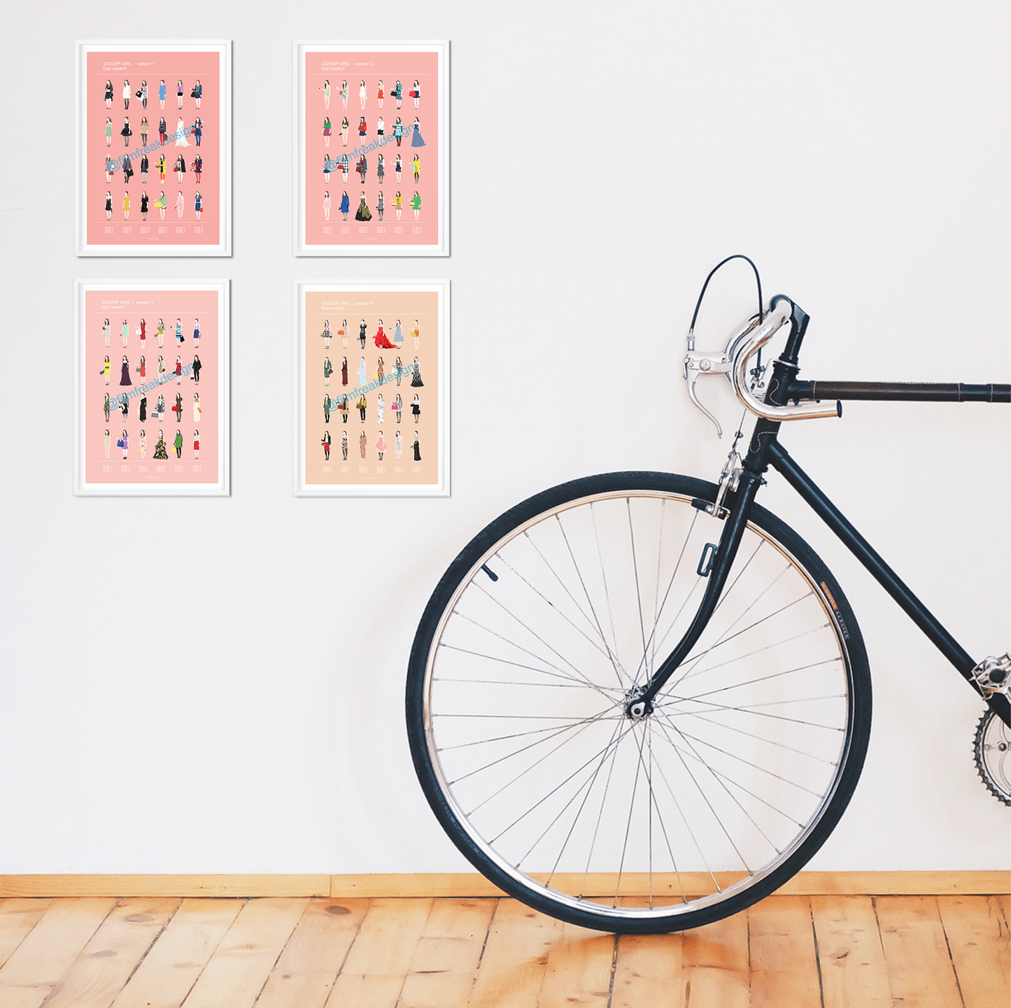 Gossip Girl Blair Waldorf Set Of 4 Posters