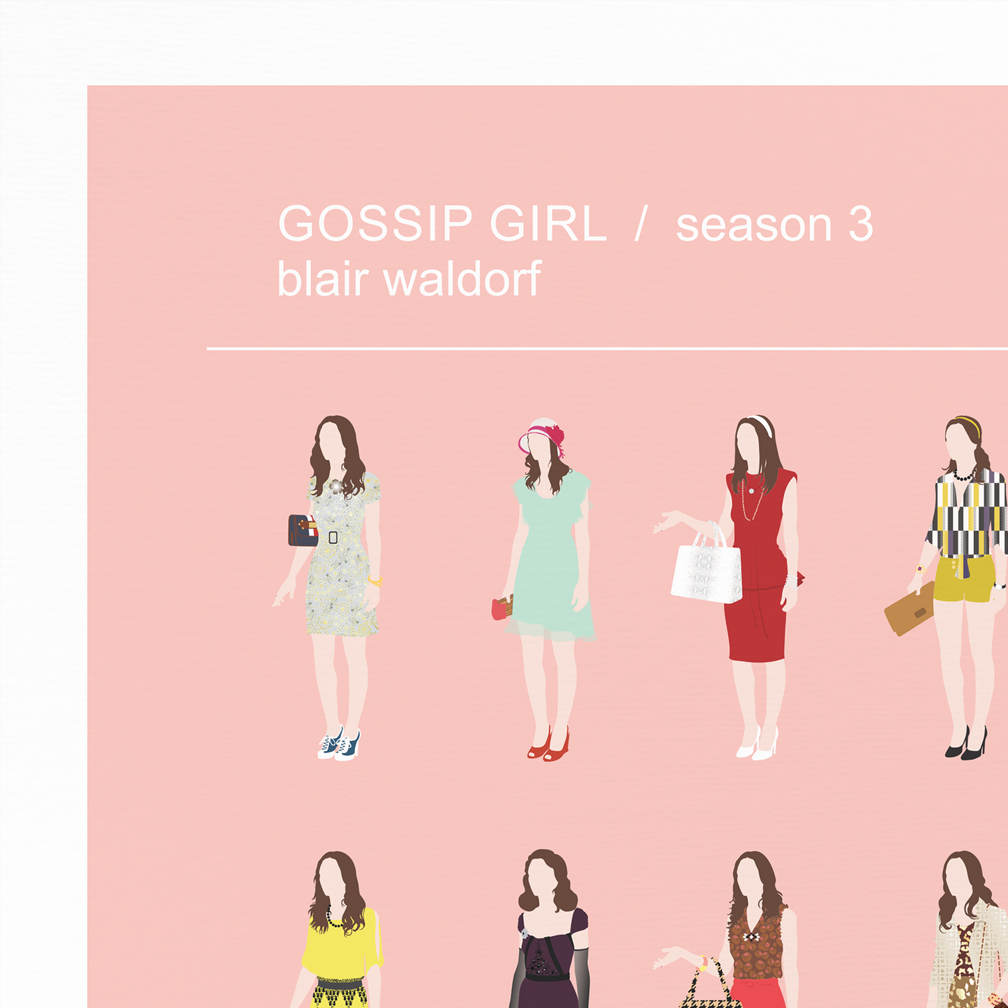 Gossip Girl Blair Waldorf Set Of 4 Posters