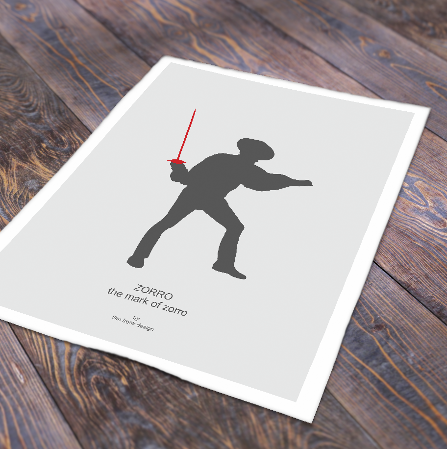 Zorro from The Mark of Zorro, Tyrone Power print