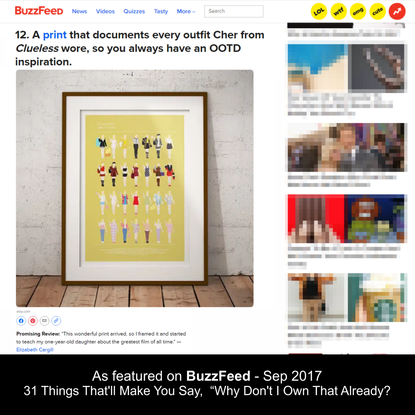 Clueless minimalist fashion illustration, Cher Horowitz poster