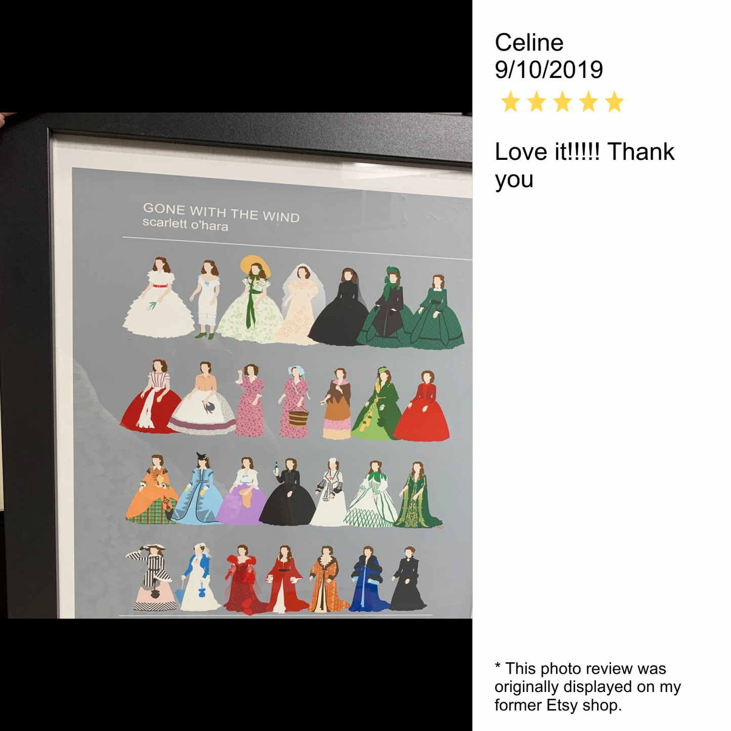 Gone with the Wind set of 2 posters - Scarlett O'Hara and Rhett Butler