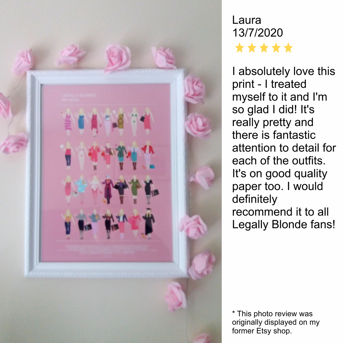 Legally Blonde Minimalist Fashion Poster, Elle Woods