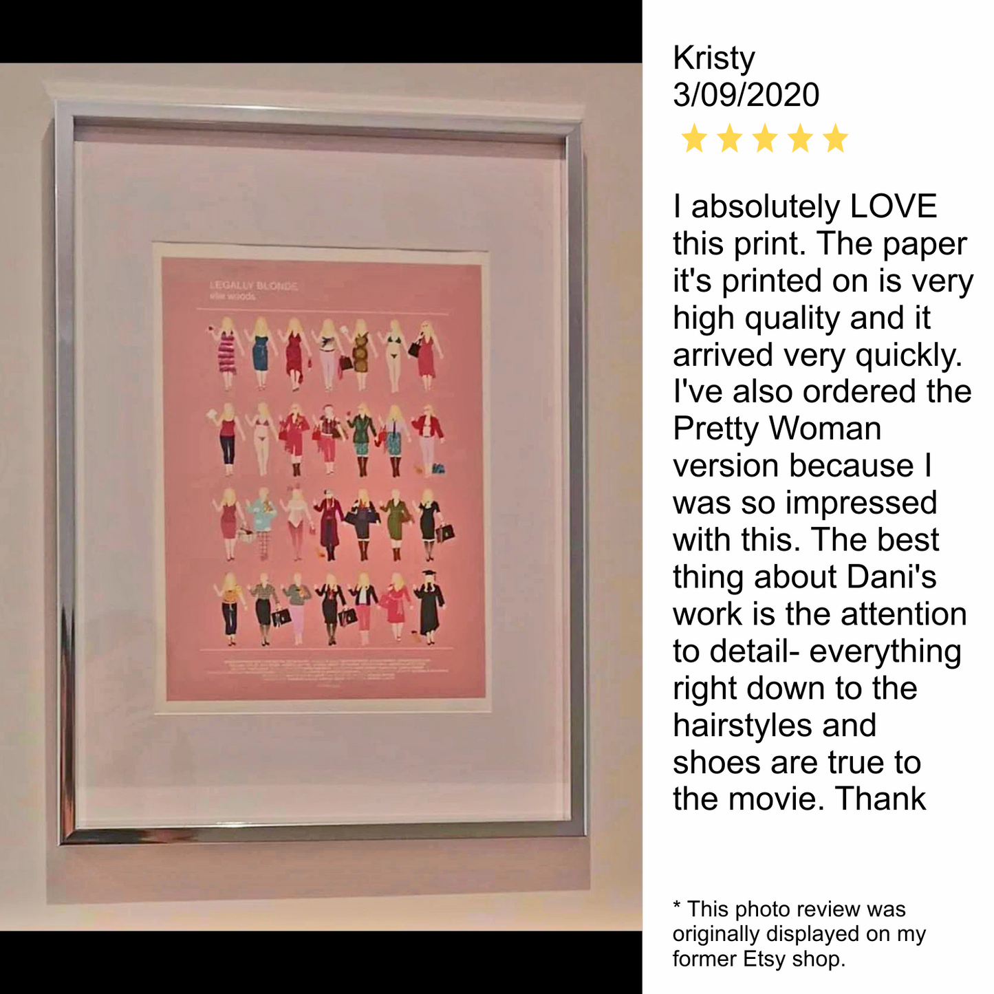 Legally Blonde Minimalist Fashion Poster, Elle Woods