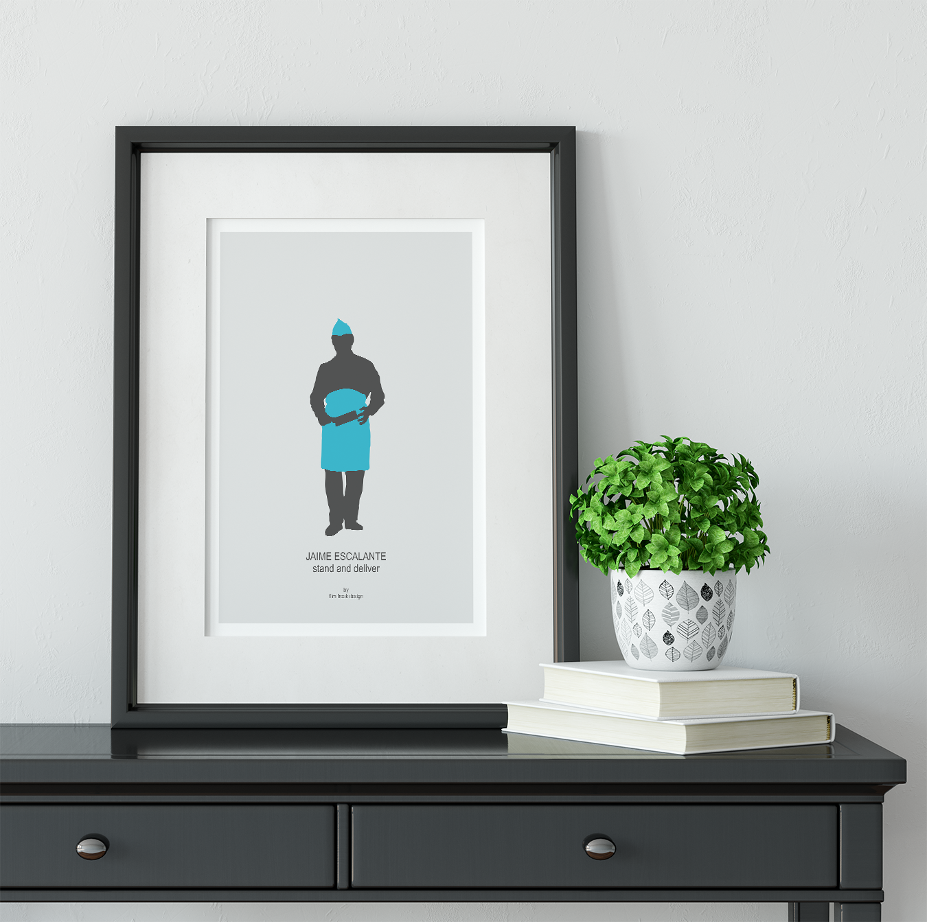 Stand and Deliver poster, Edward James Olmos print as teacher Jaime Escalante
