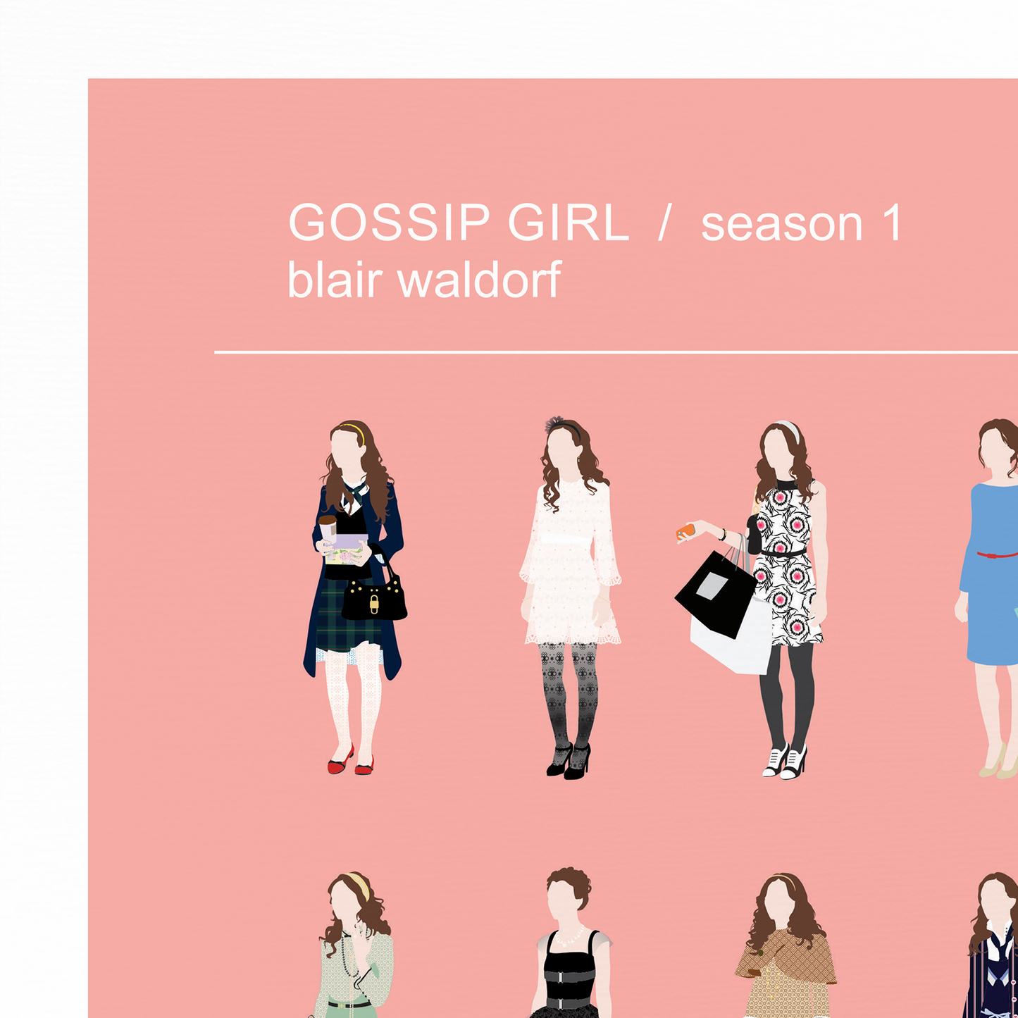 Gossip Girl Blair Waldorf Set Of 4 Posters