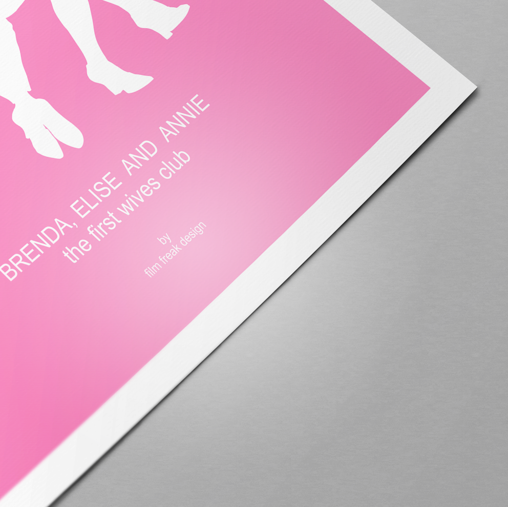 The First Wives Club Minimalist Movie Poster Print