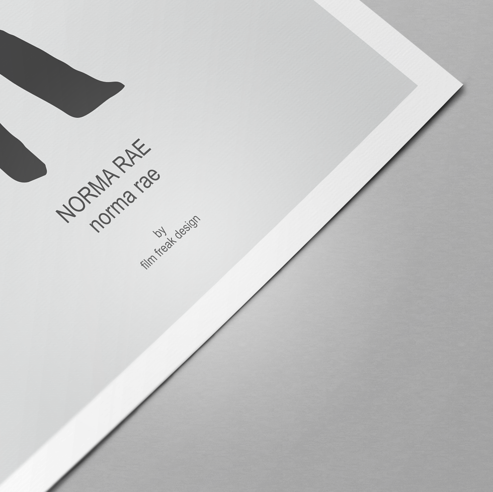 Sally Field as Norma Rae - Minimalist Movie Poster