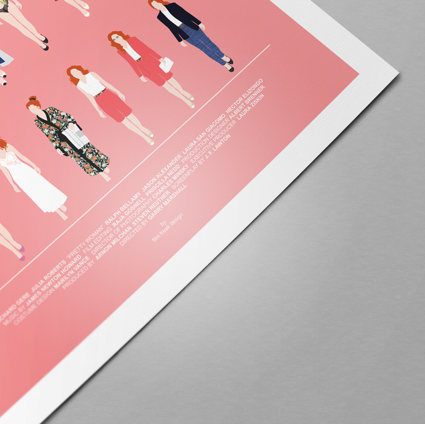 Pretty Woman Movie Poster Julia Roberts and all her looks